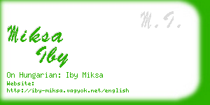 miksa iby business card
